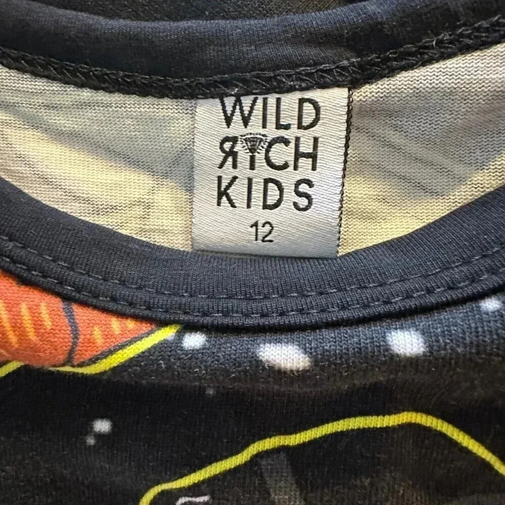 Wild Rich Kids T-Shirt youth size 12 Star Wars Grogu short Sleeve - Picture 5 of 6